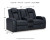 Ashley Fyne-Dyme Sapphire Power Reclining Loveseat with Console