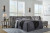 Marleton Gray 2-Piece Sleeper Sectional with Ottoman