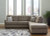 Ashley Mahoney Chocolate 2-Piece Sectional with LAF Sleeper Sofa / RAF Chaise