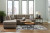 Ashley Mahoney Chocolate 2-Piece Sectional with LAF Chaise / RAF Sofa