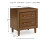 Ashley Lyncott Brown Queen Upholstered Panel Bed and 2 Nightstands