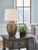 Ashley Madney Antique Gold Finish 2-Piece Table Lamp Set
