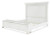 Benchcraft Kanwyn Whitewash King Panel Bed with Storage Bench