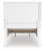 Ashley Fortman White Twin Panel Storage Bed, Dresser and Nightstand