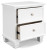 Fortman White Twin Panel Bed with Mirrored Dresser, Chest and 2 Nightstands