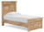 Ashley Fenderport Whitewash Twin Panel Storage Bed