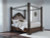 Ashley Maylee Dark Brown King Canopy Bed