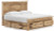Ashley Fenderport Tan King Panel Storage Bed B100/14/B1170/56S/58/60/95