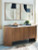 Ashley Fitzroy Brown White Accent Cabinet