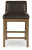 Ashley Cabalynn Oatmeal Light Brown Counter Height Barstool (Set of 2) D974-324