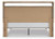 Ashley Hollymount Tan King Upholstered Platform Bed, Dresser and Mirror