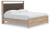 Ashley Hollymount Tan King Upholstered Platform Bed, Dresser and Chest