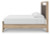 Ashley Hollymount Tan King Upholstered Platform Bed, Dresser and Chest