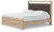 Ashley Hollymount Tan King Upholstered Platform Bed and Dresser
