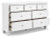 Ashley Fortman White California King Panel Storage Bed, Dresser and Nightstand