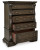 Ashley Maylee Dark Brown California King Canopy Bed, Dresser, Mirror, Chest and Nightstand