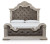Ashley Andonhall Antique White California King Upholstered Panel Bed