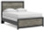 Ashley Jonnifer Black Gray Queen Panel Bed