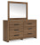 Ashley Jonnifer Black Gray Dresser and Mirror