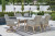 Ashley Seton Creek White Outdoor Dining Table and 6 Chairs