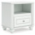 Maylilly White Twin Upholstered Panel Bed, Dresser, Mirror and Nightstand