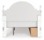 Ashley Maylilly White Full Upholstered Panel Storage Bed, Dresser and Nightstand