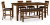 Ralene Medium Brown Counter Height Dining Table and 4 Barstools and Bench