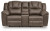 Ashley Knoxlee Driftwood Reclining Loveseat with Console