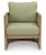 Ashley Vision Lane Beige Green Outdoor Lounge Chair (Set of 2)