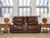 Ashley Silverbrooke Caramel Power Reclining Loveseat with Console