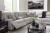 Ashley Acklen Place Pewter 7-Piece Power Sectional Reclining Sofa with Storage Console
