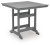 Ross Cove Dark Gray Outdoor Counter Height Dining Table and 4 Barstools