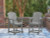 Ashley Ross Cove Dark Gray Outdoor Counter Height Bar Stool (Set of 2)