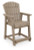Ashley Sandy Dune Medium Brown Outdoor Counter Height Bar Stool (Set of 2)