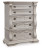 Ashley Andonhall Antique White Chest of Drawers