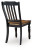 Ashley Loganeer Black Brown Dining Chair (Set of 2)
