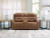 Ashley Dreamer Caramel Power Reclining Loveseat with Audio Seating