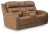 Ashley Dreamer Brown Power Reclining Loveseat with Audio Seating