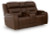 Ashley Dreamer Brown Power Reclining Loveseat with Audio Seating