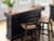 Ashley Wildenauer Brown Black Bar and 2 Bar Height Barstools
