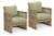 Ashley Vision Lane Beige Green Outdoor Sofa and Chair