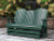 Ashley Hyland Wave Green Outdoor Loveseat Glider