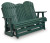 Ashley Hyland Wave Green Outdoor Loveseat Glider