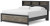 Ashley Jonnifer Black Gray King Bookcase Panel Bed