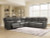 Ashley Beryton Espresso 6-Piece Power Reclining Sectional