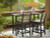 Ashley Moondance Black Beige Outdoor Counter Table and 2 Barstools (Set of 3)