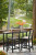 Ashley Moondance Black Beige Outdoor Counter Table and 2 Barstools (Set of 3)