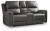Ashley Beryton Espresso Power Reclining Loveseat with Console