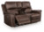 Ashley Beryton Espresso Power Reclining Loveseat with Console