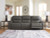 Ashley 5Z-Harrenhurst Anchor 3-Piece Power Sectional Reclining Sofa